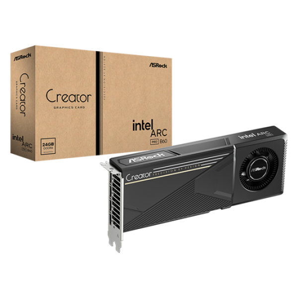 TARJETA DE VIDEO ASROCK INTEL ARC PRO B60 CREATOR 24GB 90-GA60ZZ-00UANZ