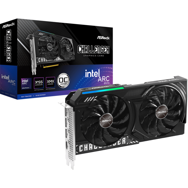 TARJETA DE VIDEO ASROCK INTEL ARC B570 CHALLENGER 10GB OC - 90-GA5KZZ00UANZ