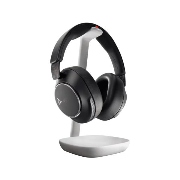 Audifono HP Poly Voyager Surround 85 UC con certificación para Microsoft Teams + adaptador USB-C/A + soporte de carga