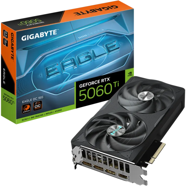 TARJETA DE VIDEO GIGABYTE RTX 5060 TI EAGLE MAX OC 16GB P/N  GV-N506TEAGLEMAX OC-16GD
