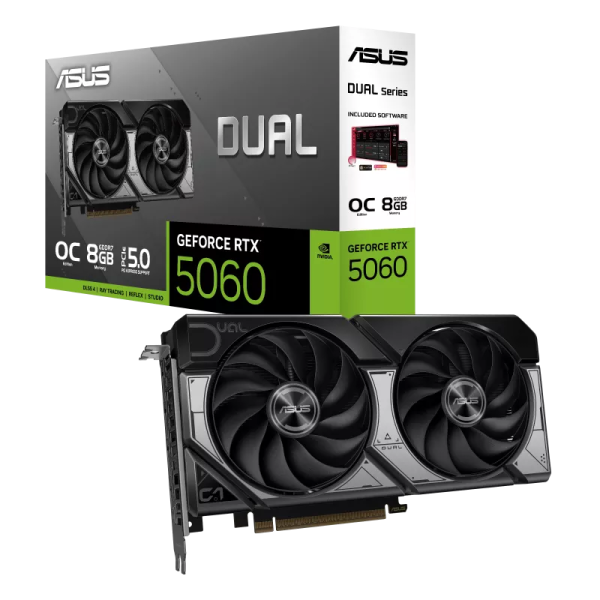 Tarjeta de Video Asus DUAL RTX5060 O8GB EVO