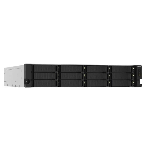 QNAP TS-1232PXU-RP - Servidor NAS - 12 compartimentos - montaje en bastidor - SATA 6Gb/s - RAID RAID 0, 1, 5, 6, 10, 50, JBOD, 60 - RAM 4 GB - Gigabit Ethernet / 2.5 Gigabit Ethernet / 10 Gigabit Ethernet - iSCSI soporta - 2U