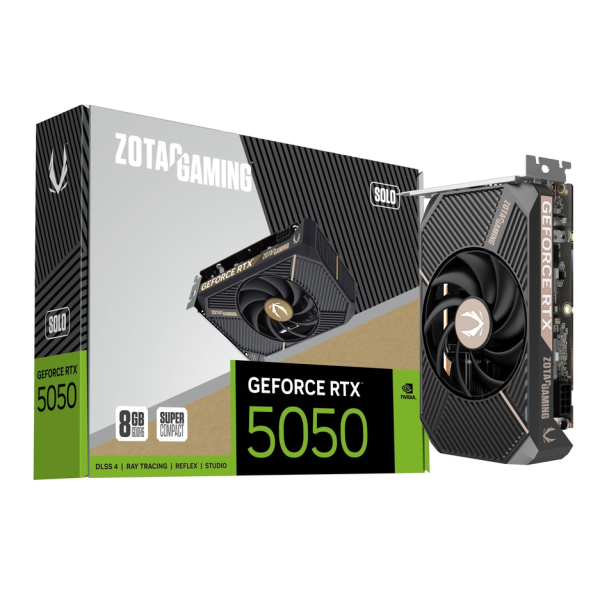 TARJETA DE VIDEO ZOTAC GEFORCE RTX 5050 SOLO 8GB GDDR6 128BIT