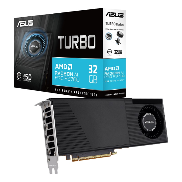 TARJETA DE VIDEO ASUS AMD RADEON TURBO-AI-PRO R9700 32G