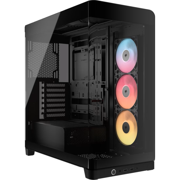 Gabinete Gamer CORSAIR FRAME 4500X RS-R ARGB Mid Tower Cristal Panorámico Negro