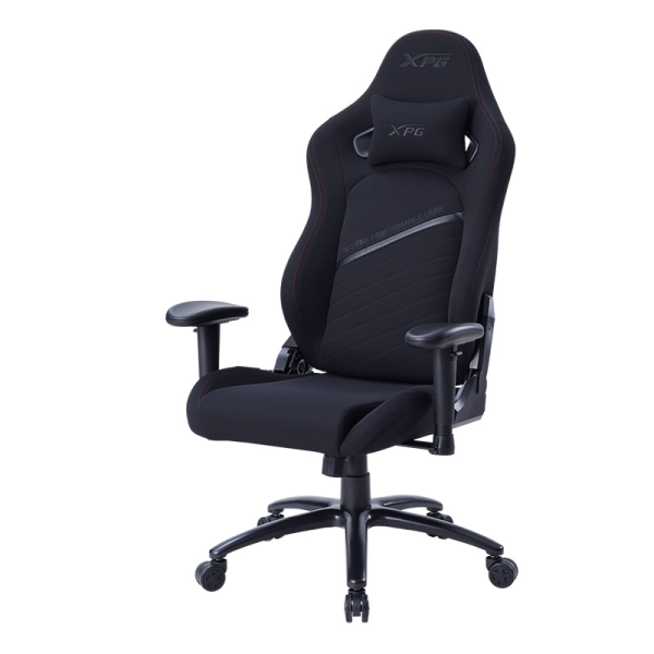 SILLA GAMER XPG NEXUS NEGRA CON APLICACIONES GRISES P/N NEXUS-BKCWW
