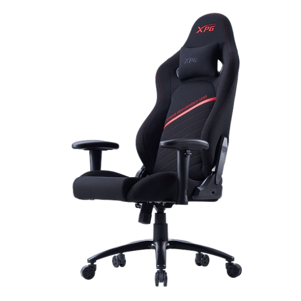 SILLA GAMER XPG NEXUS NEGRA CON APLICACIONES ROJAS P/N NEXUS-RDCWW
