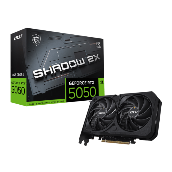 Tarjeta de Video MSI NVIDIA GeForce RTX 5050 Shadow 8Gb 2X OC