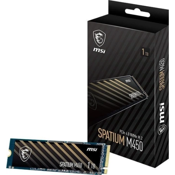 SSD MSI 1TB M.2 2280 PciE 4.0 NVMe Spatium M450