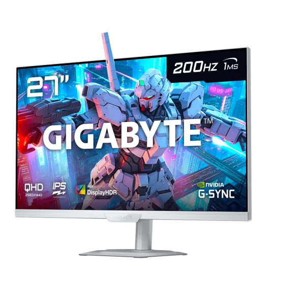 Monitor Gamer Gigabyte M27Q2 ICE 27” QHD IPS 200Hz HDR400 USB-C Blanco