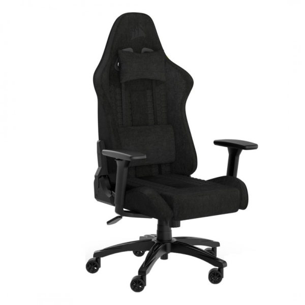 Silla Gamer profesional CORSAIR TC-100 BLACK MATE RELAXED Fabric - Textil - P/N CF-9010051-WW