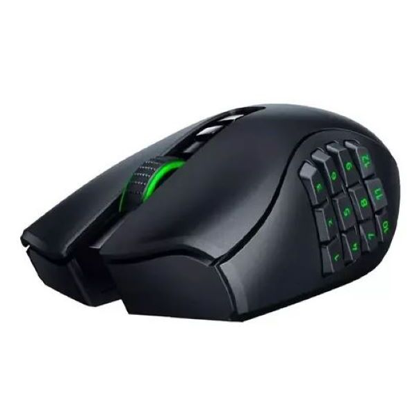 Razer Naga V2 Pro - MMO - rueda HyperScroll Pro, gaming - diestro - 20 botones - Bluetooth, USB-C, 2.4 GHz