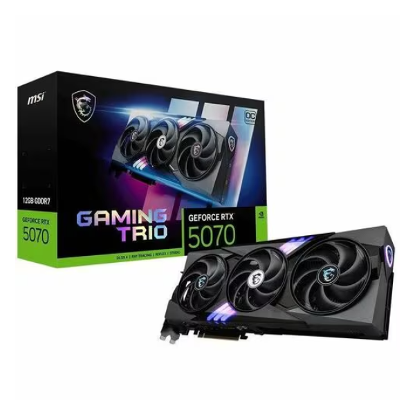 TARJETA DE VIDEO MSI GeForce RTX 5070 RTX 5070  GAMING TRIO OC