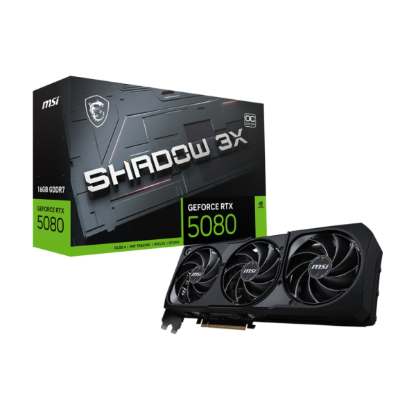 MSI - PCI Express - NVIDIA GeForce RTX 5080 - 16G Shadow 3X OC