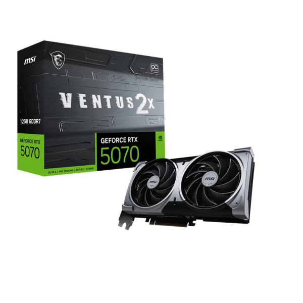 TARJETA DE VIDEO MSI NVIDIA GeForce RTX 5070 12G VENTUS 2X OC