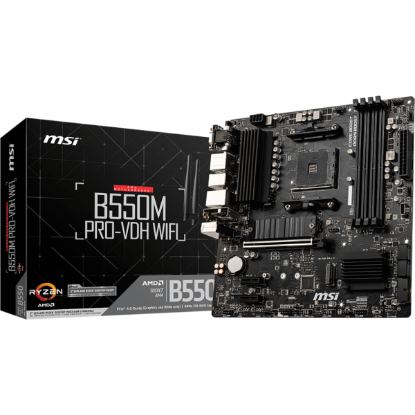 PLACA MADRE MSI B550M PRO-VDH WIFI sAM4 DDR4 P/N B550MPVDHWIFI