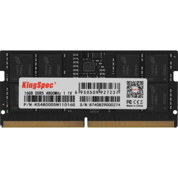 MEMORIA SODIMM KINGSPEC 16GB DDR5 4800 KS4800D5N11016G
