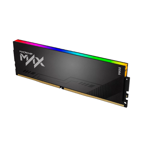 MEMORIA UDIMM GAMER MACROVIP MAX DDR4 8GB 3200MHz CON DISIPADOR RGB XMP - MVX32N16/8R