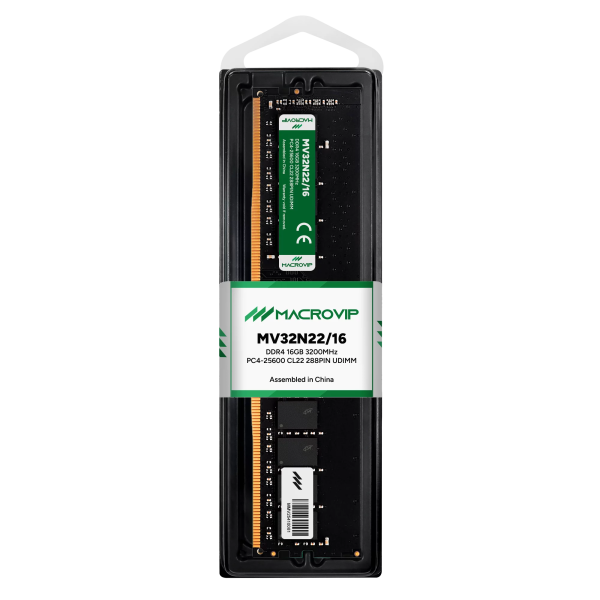 MEMORIA UDIMM MACROVIP DDR4 16GB 3200MHZ - MV32N22/16