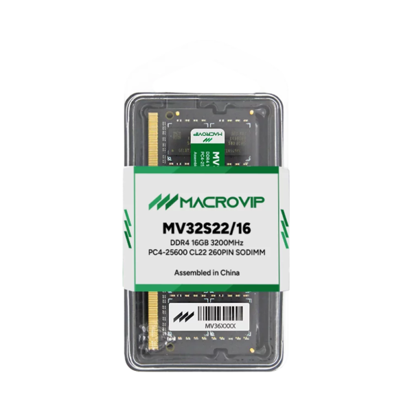 MEMORIA SODIMM MACROVIP DDR4 16GB 3200MHZ - MV32S22/16
