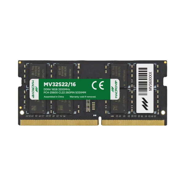 MEMORIA SODIMM MACROVIP DDR4 16GB 3200MHZ - MV32S22/16