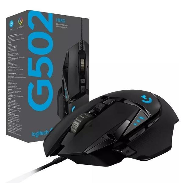 MOUSE GAMER LOGITECH USB G502 HERO P/N 910-005550