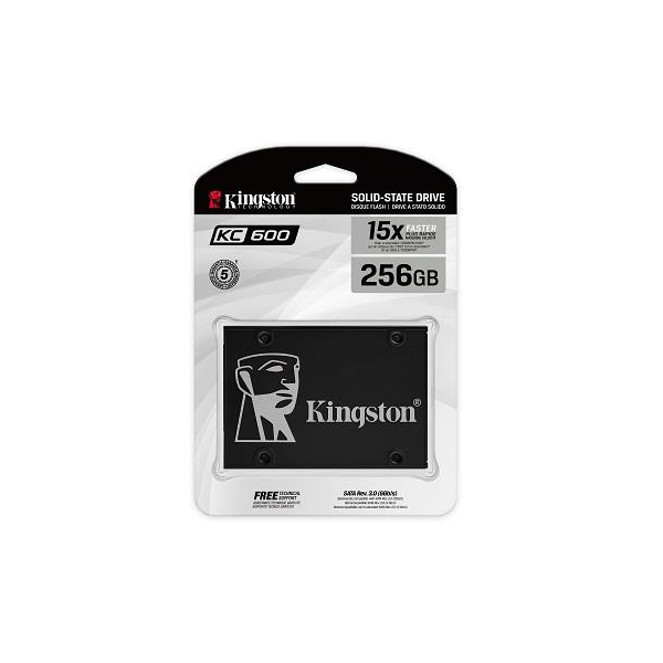 DISCO KINGSTON DE ESTADO SOLIDO SSD 256GB KC600 AUTO ENCRIPTADO P/N  SKC600256G