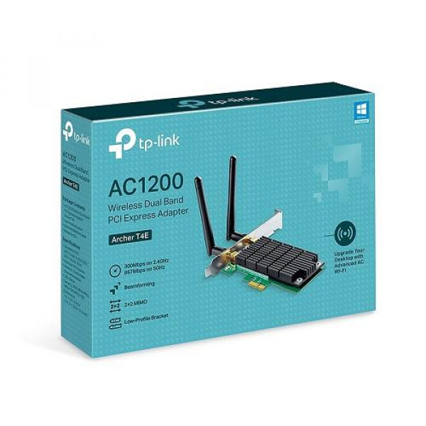 ADAPTADOR PCI EXPRESS WIRELESS DUAL BAND AC1200 ARCHER T4E TP-LINK P/N ARCHER T4E