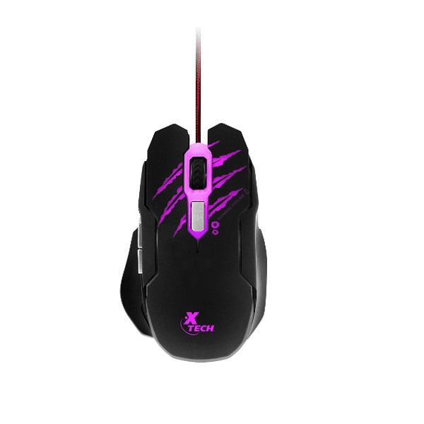 MOUSE GAMER XTECH USB 6 BOTONES 3200 DPI USB P/N XTM-610