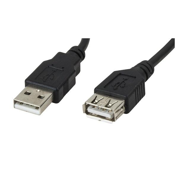 CABLE USB 2.0 A MACHO - USB 2.0 A HEMBRA 1.8 METROS P/N XTC-301