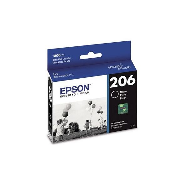 CARTRIDGE EPSON 206 BLACK P/N T206120-AL