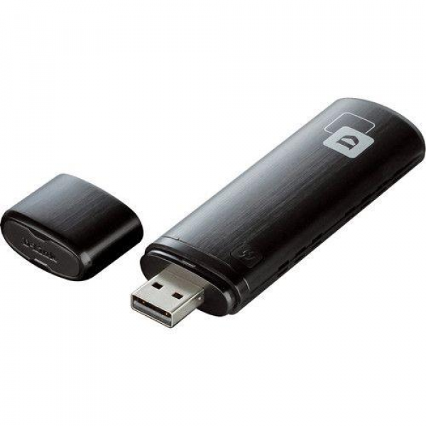 ADAPTADOR USB WIRELESS D-Link AC1200 DWA USB 2.0 802.11a, 802.11b/g/n, 802.11ac P/N DWA-182