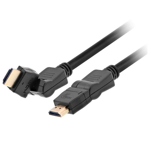 CABLE XTECH HDMI GIRATORIO 1.8MTS VIDEO / AUDIO CABLE - HDMI PIVOT-SWIV6FT P/N XTC606