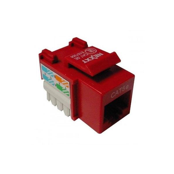 MODULO HEMBRA RJ45 CAT6 ROJO P/N AW110NXT13