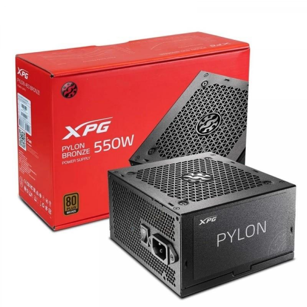 FUENTE DE PODER ADATA XPG PYLON 550W BRONZE P/N PYLON550B-BKCEU