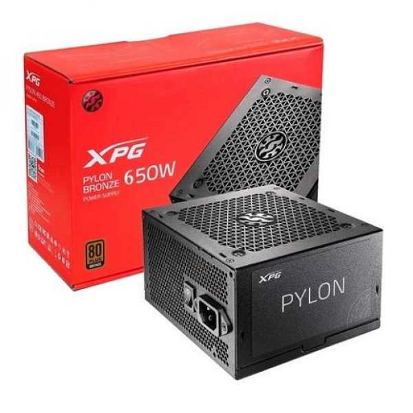 FUENTE DE PODER ADATA XPG PYLON 650W BRONZE P/N PYLON650B-BKCEU