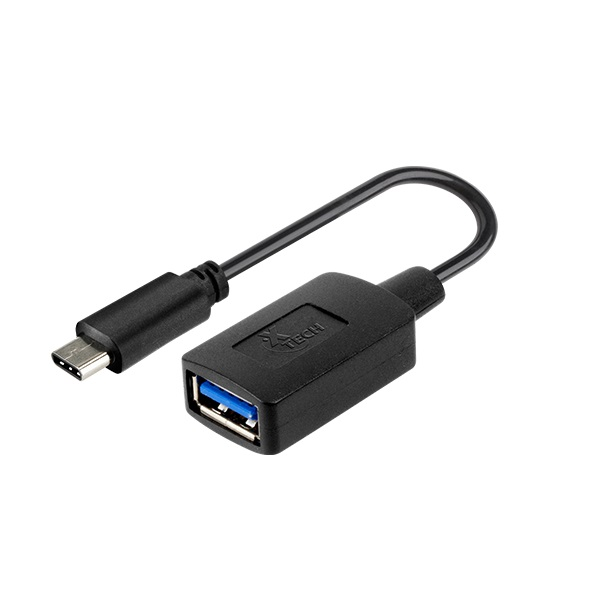 ADAPTADOR CON CONECTOR XTECH TIPO C MACHO A USB 3.0 A HEMBRA P/N XTC-515