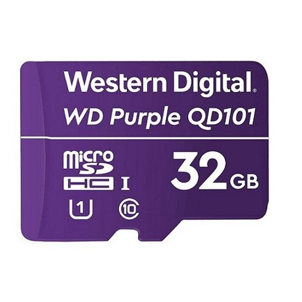 MICROSD WESTERN DIGITAL PURPLE 32GB SURVEILLANCE VIDEOVIGILANCIA  CLASS 10 P/N WDD032G1P0C