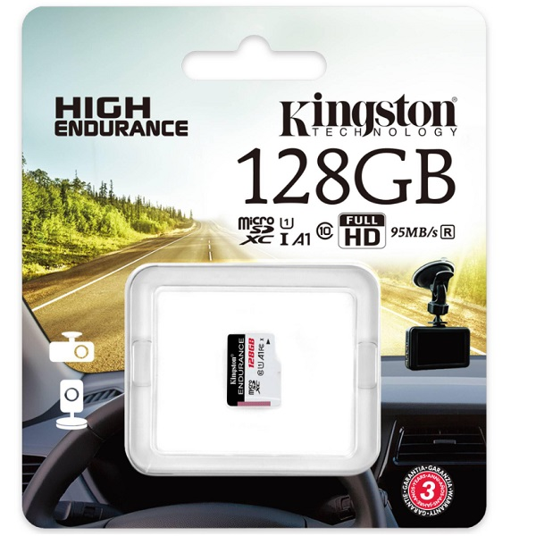 MEMORIA KINGSTON HIGH ENDURANCE MICROSD 128GB A1 / UHS-I U1 / CLASS10 P/N SDCE/128GB