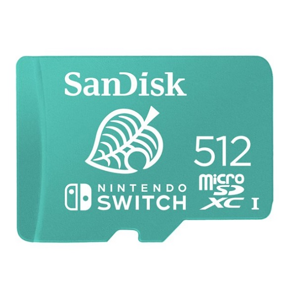 MEMORIA MICROSD 512GB SANDISK CLASE 10 UHS-I U3 FOR NINTENDO P/N SDSQXAO-512G-GNCZN