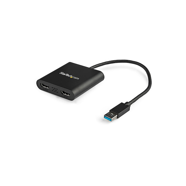 ADAPTADOR GRÁFICO EXTERNO USB 3.0 A 2 PUERTOS HDMI 4K - ADAPTADOR DE VÍDEO EXTERNO 4K PARA 2 MONITORES - ADAPTADOR DE VÍDEO EXTERNO - MCT TRIGGER II - 64 MB DDR2 - USB 3.0 - 2 X HDMI - NEGROP/N USB32HD2