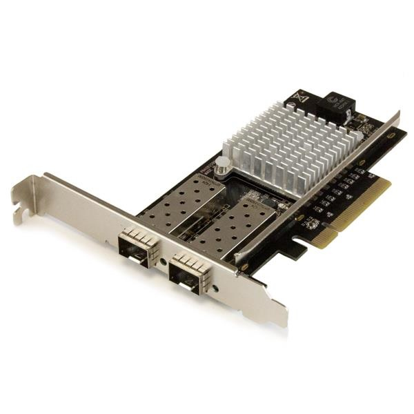 TARJETA DE RED PCI EXPRESS DE FIBRA DE 10GB CON 2 PUERTOS DE SFP+ ABIERTOS - CHIPSET INTEL 82599 - PCIE 2.0 X4 PERFIL BAJO- 10GBASE-LR, 10GBASE-SR, 10GBASE-LRM - NEGRO - PARA BNDTB10GI, BNDTB210GSFP, BN P/N PEX20000SFPI