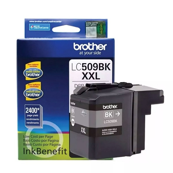 TINTA CARTRIDGE BROTHER SúPER ALTO RENDIMIENTO  NEGRO  ORIGINAL  PARA BROTHER DCP-J100, DCP-J105, DCP-J200 P/N LC509BK