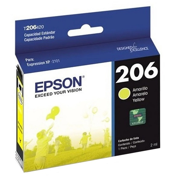 CARTRIDGE EPSON  206 AMARILLO P/N T206420-AL