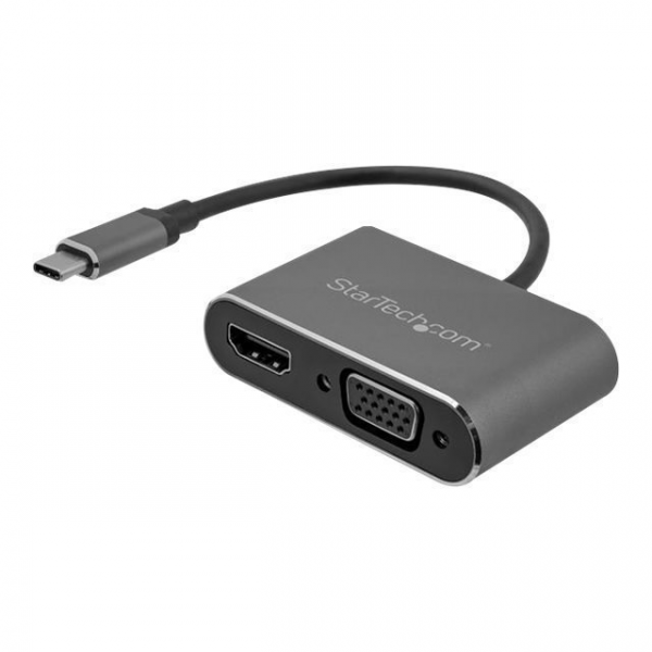 ADAPTADOR USB-C A VGA Y HDMI - 2EN1 - 4K 30HZ - GRIS ESPACIAL - ADAPTADOR GRáFICO EXTERNO USB TIPO C - ADAPTADOR DE VíDEO EXTERNO - IT6222 - USB-C - HDMI, VGA - GRIS ESPACIO