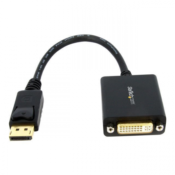 ADAPTADOR DE VíDEO DISPLAYPORT A DVI - CONVERSOR - DP MACHO - DVI HEMBRA - HASTA 1920X1200 - CONVERTIDOR PASIVO EXTERNO - ADAPTADOR DISPLAYPORT - DISPLAYPORT (M) A DVI-I (H) - 15.2 CM - NEGRO - PARA P/N: DK30C2DPEP, DK30C2DPEPUE, DK30C2