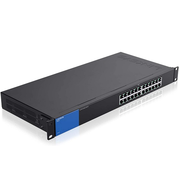 SWITCH LINKSYS BUSINESS LGS124 24 X 10/100/1000 - MONTAJE EN RACK - CA 100/230 V P/N LGS124