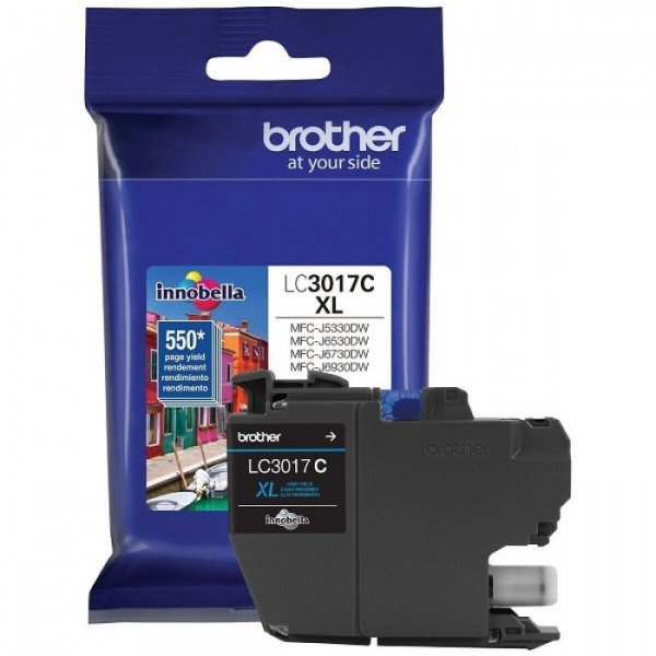 CARTRIDGE DE TINTA BROTHER  XL CYAN PARA BROTHER MFC-J5330DW, MFC-J6530DW, MFC-J6930DW P/N LC3017C