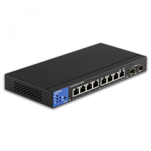 SWITCH ADMINISTRABLE LINKSYS LGS310MPC  8 X 10/100/1000 (POE+) + 2 X GIGABIT SFP - SOBREMESA - POE+ (110 W) P/N LGS310MPC