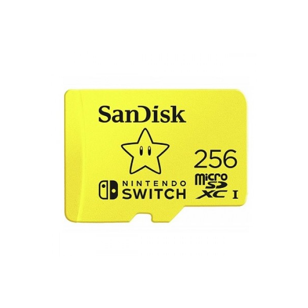 MEMORIA MICROSD 256MB  SANDISK NINTENDO SWITCH VIDEO CLASS V30 / UHS-I U3  MICROSDXC UHS-I  PARA NINTENDO SWITCH P/N SDSQXAO-256G-GNCZN